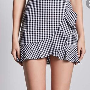 Forever 21 Gingham Mini Skirt